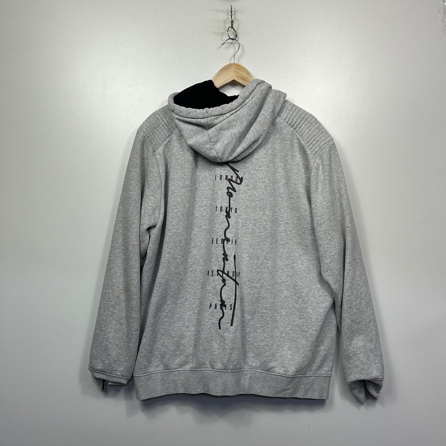 Connor Grey Hoodie with Momentum Graphics - Size 3XL