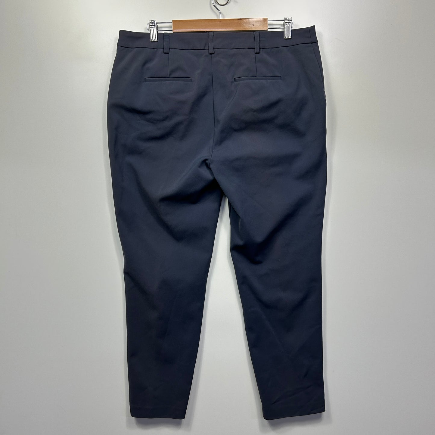 Preview Pants Size 16 Grey Pockets Cotton Blend