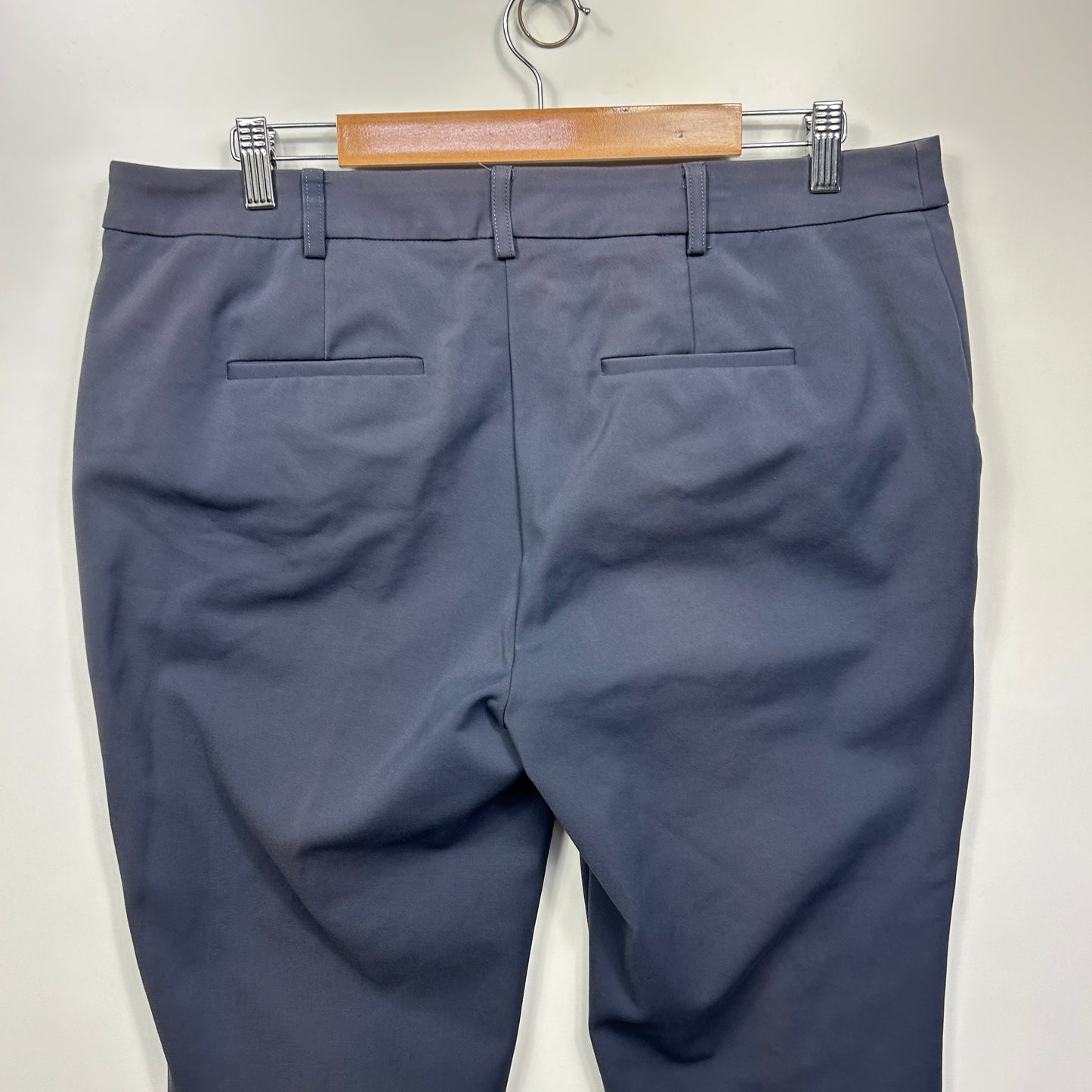 Preview Pants Size 16 Grey Pockets Cotton Blend