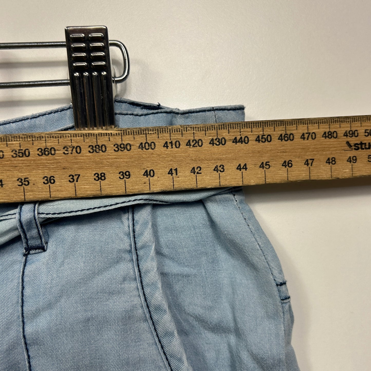 eb & ive Jogger Pants Size Large 14 Blue Ankle Cuff Pockets