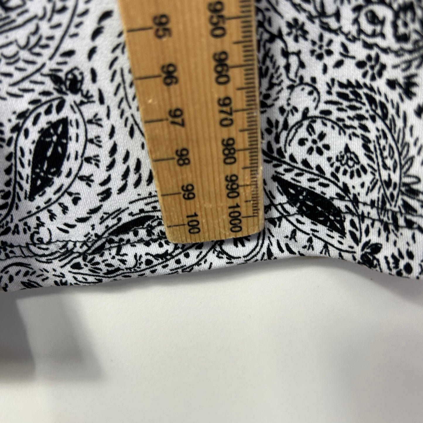 Rockmans Pants Size 16 Black White Paisley Print