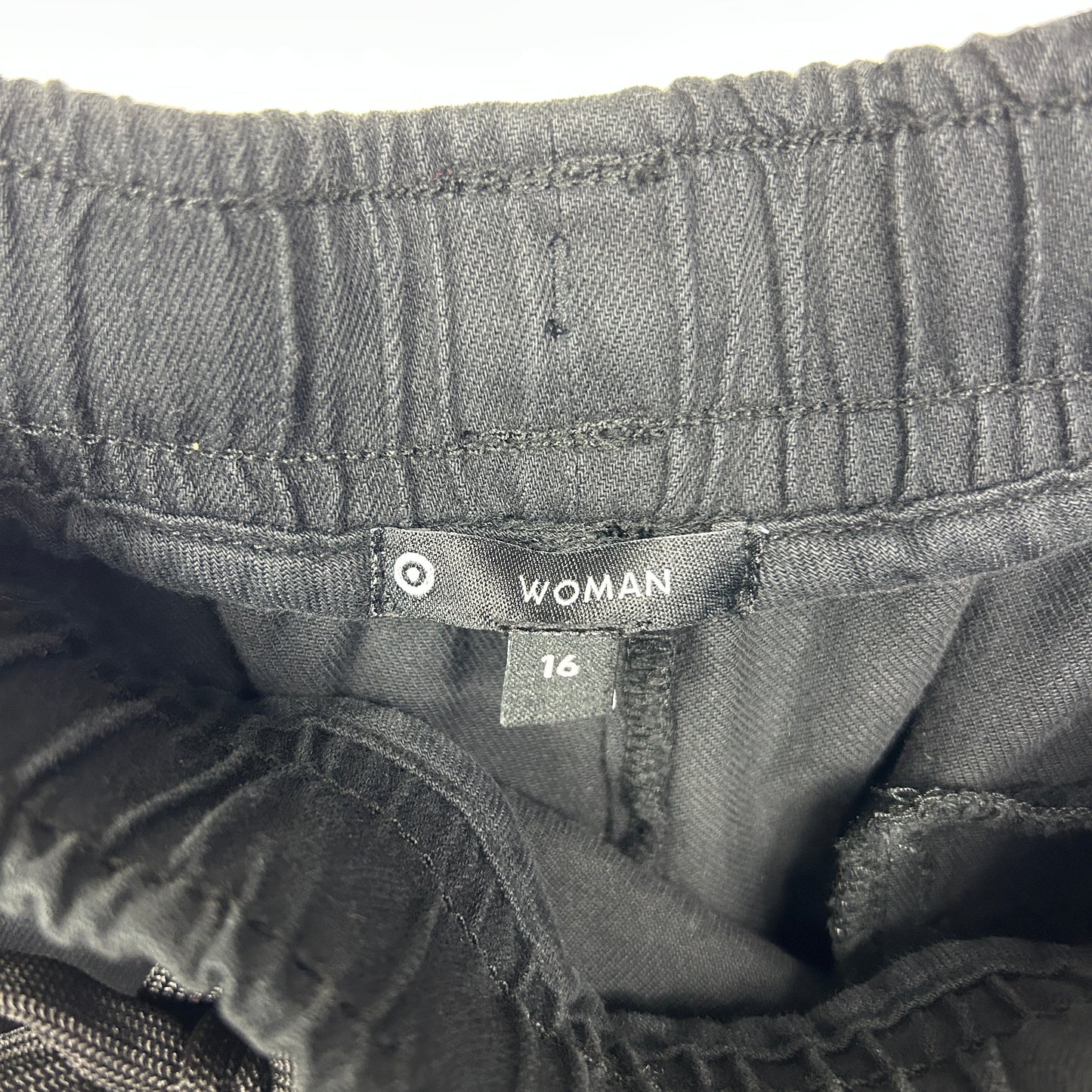 Target Jogger Pants Size 16 Black Pockets Cotton Drawstring