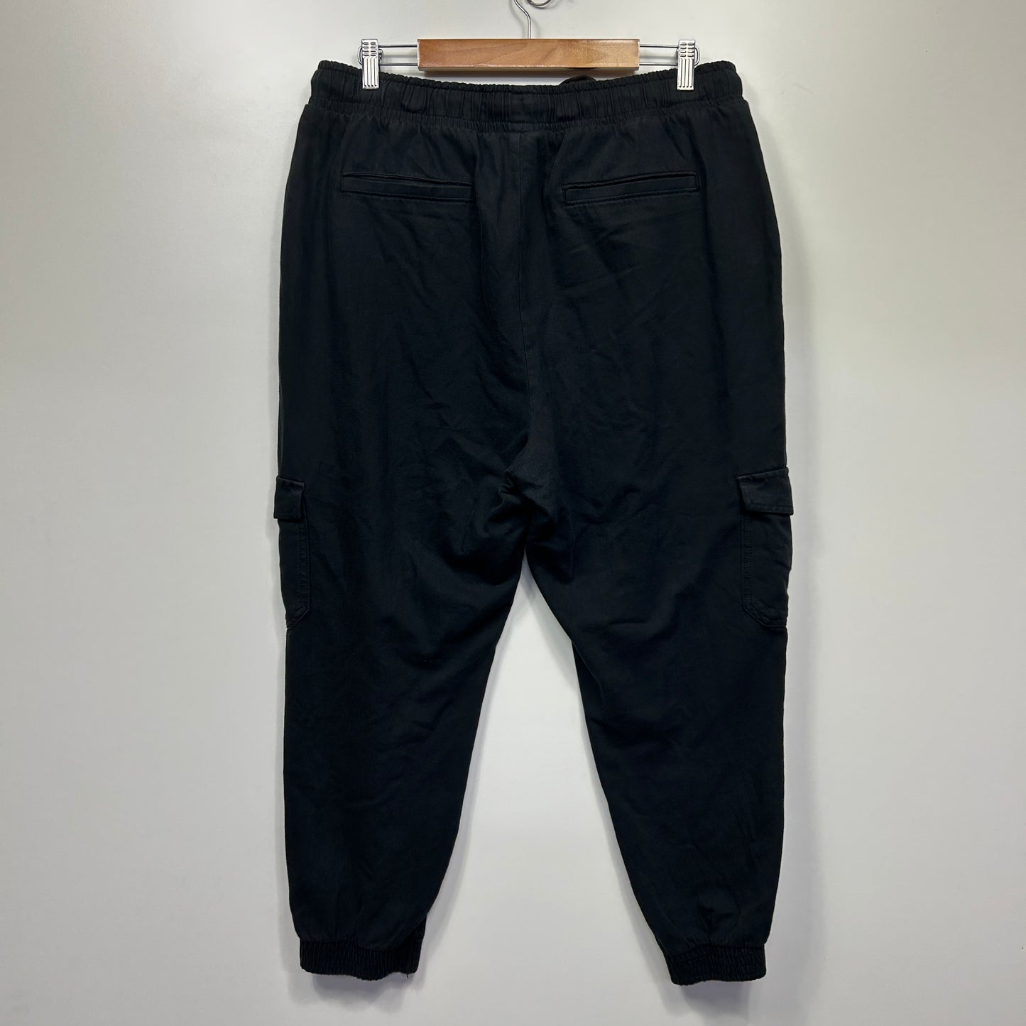 Target Jogger Pants Size 16 Black Pockets Cotton Drawstring