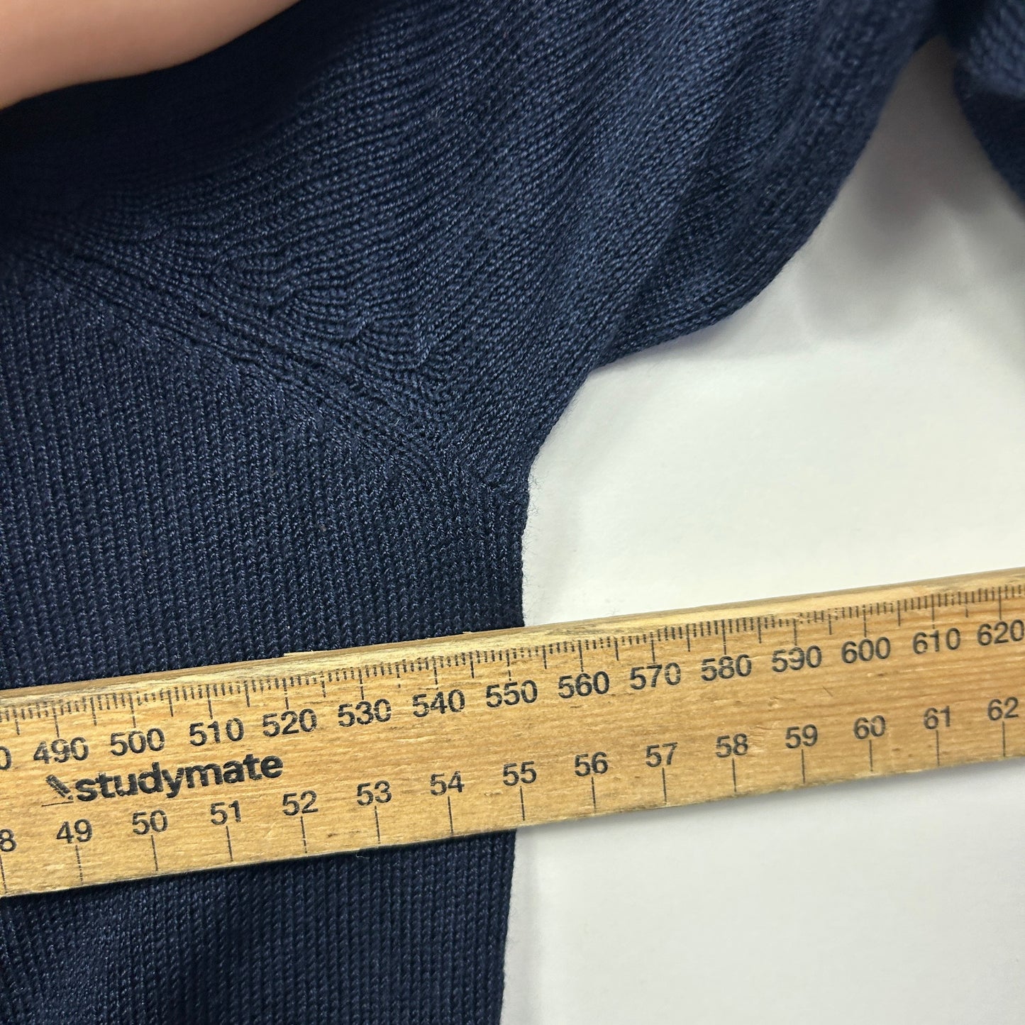 Millers Navy Ribbed Turtleneck Knit Jumper- Size XXL