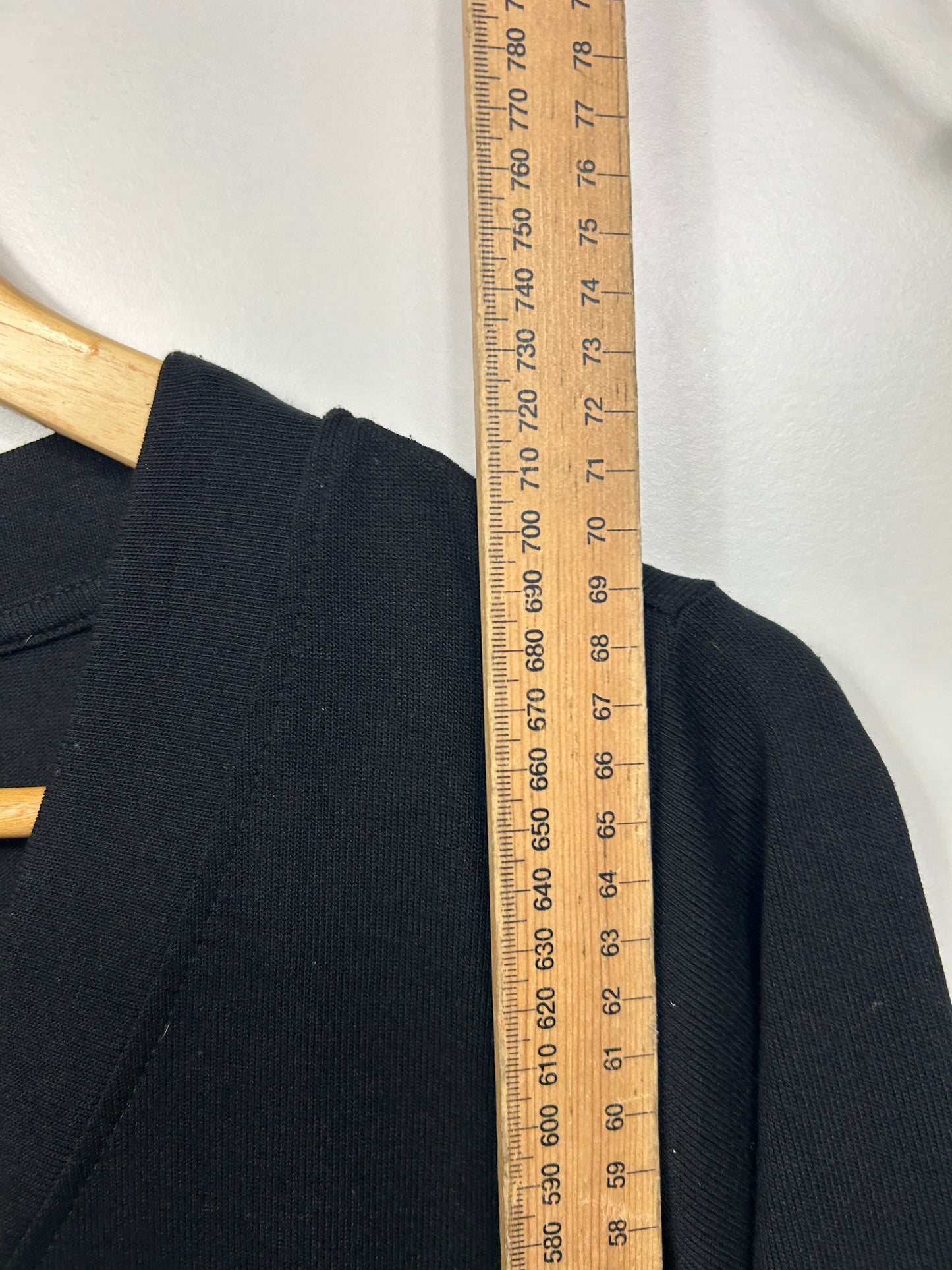 Autograph Black Long Sleeve V-Neck Top Blouse Size 22