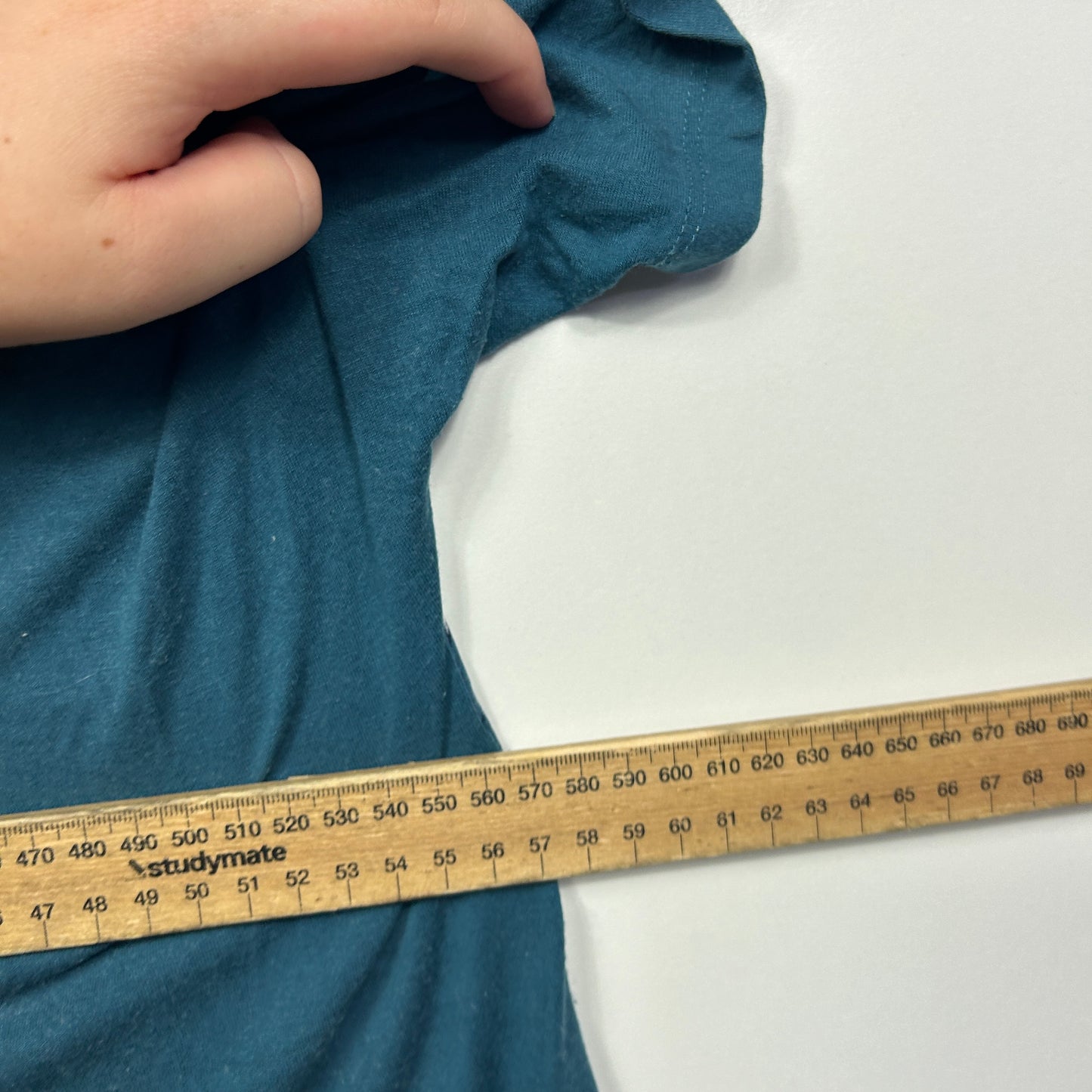 Autograph Teal Floral Print Short Sleeve Top 18/20?