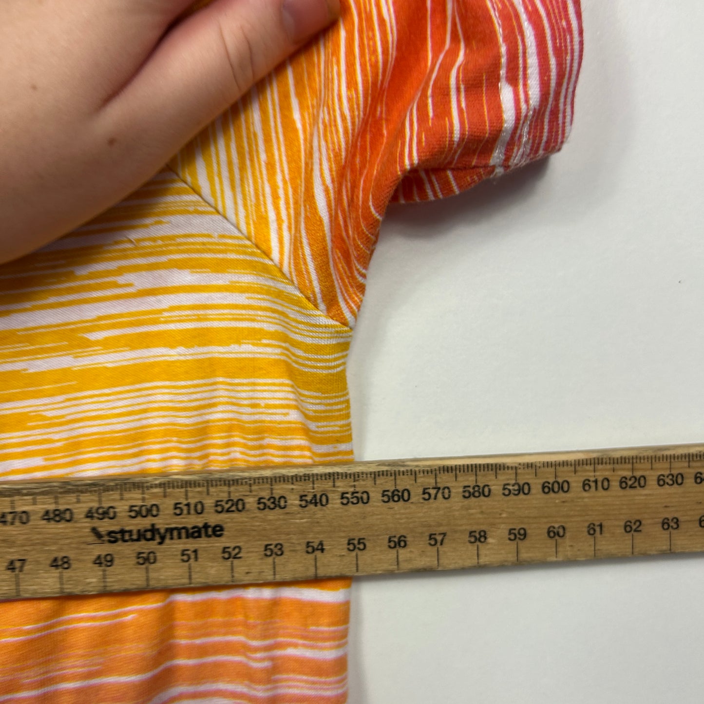 Prodigy Clothing Multicoloured Striped Activewear Top - Size Large