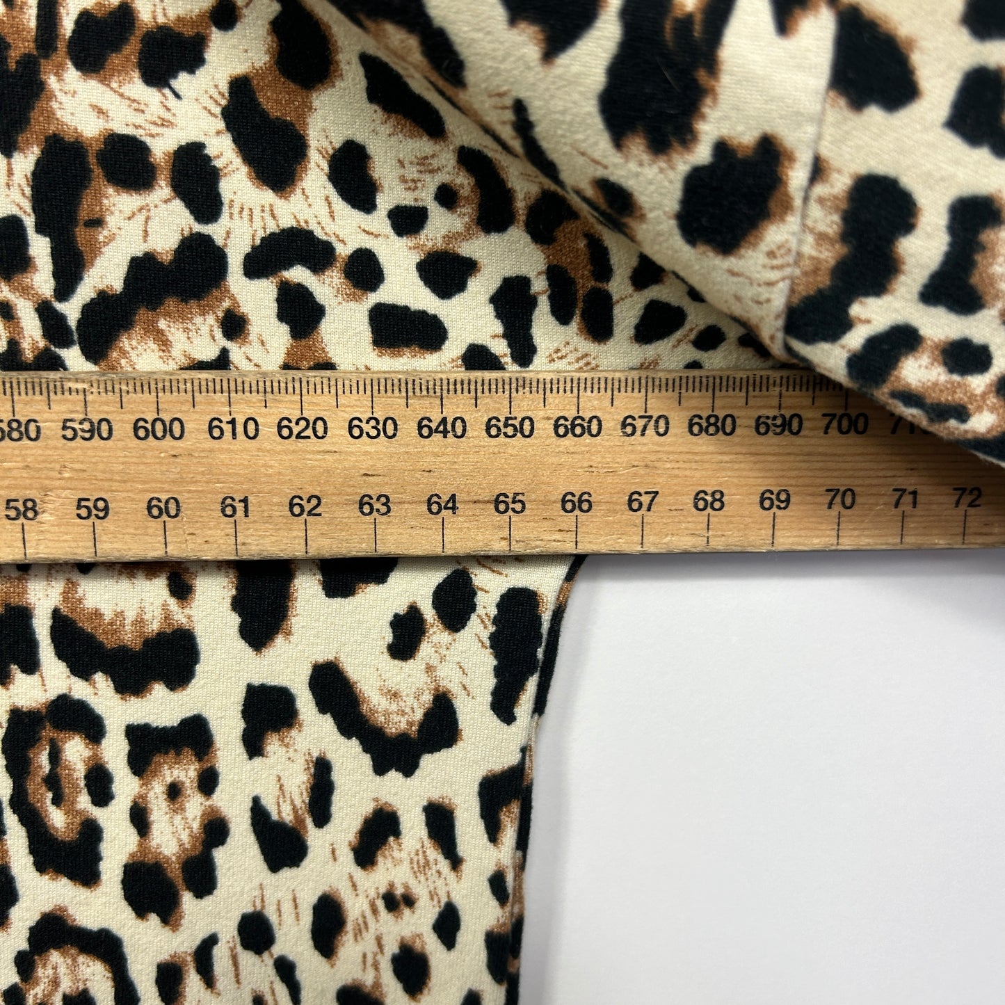 Freez Top Size 2XL Animal Print 3/4 Sleeve