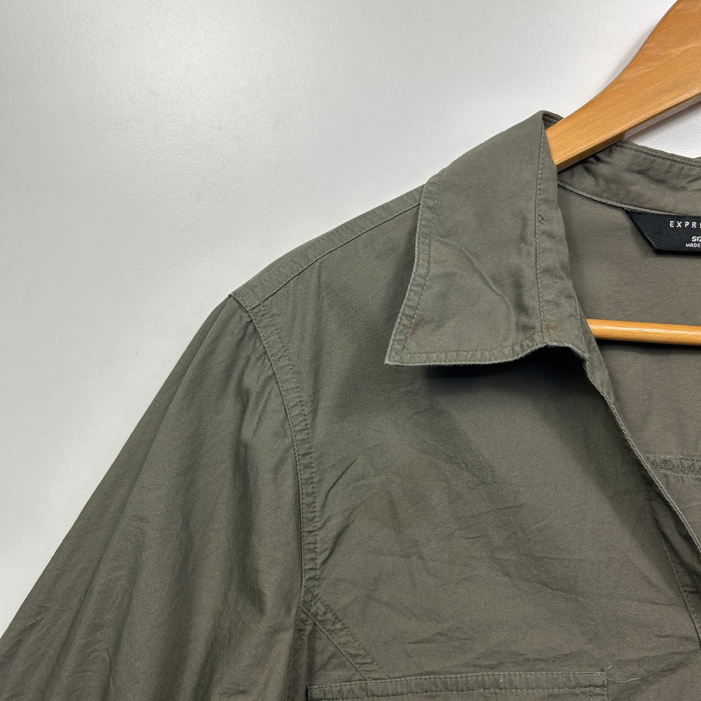 Expression Top Size 20 Green Embroidered 3/4 Sleeve Cotton