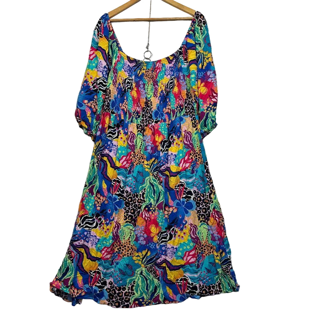 Proud Poppy Multicoloured Dress - Size 18