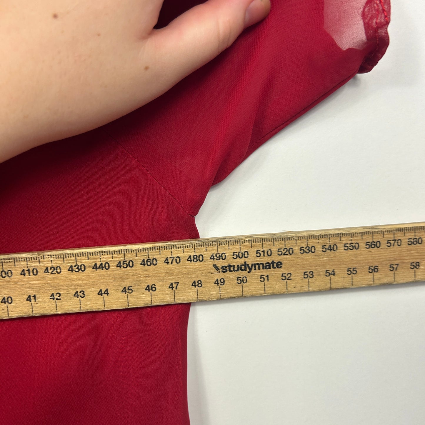 Eve Hunter Burgundy Satin Trim Top with Rosette Detail - Size 16