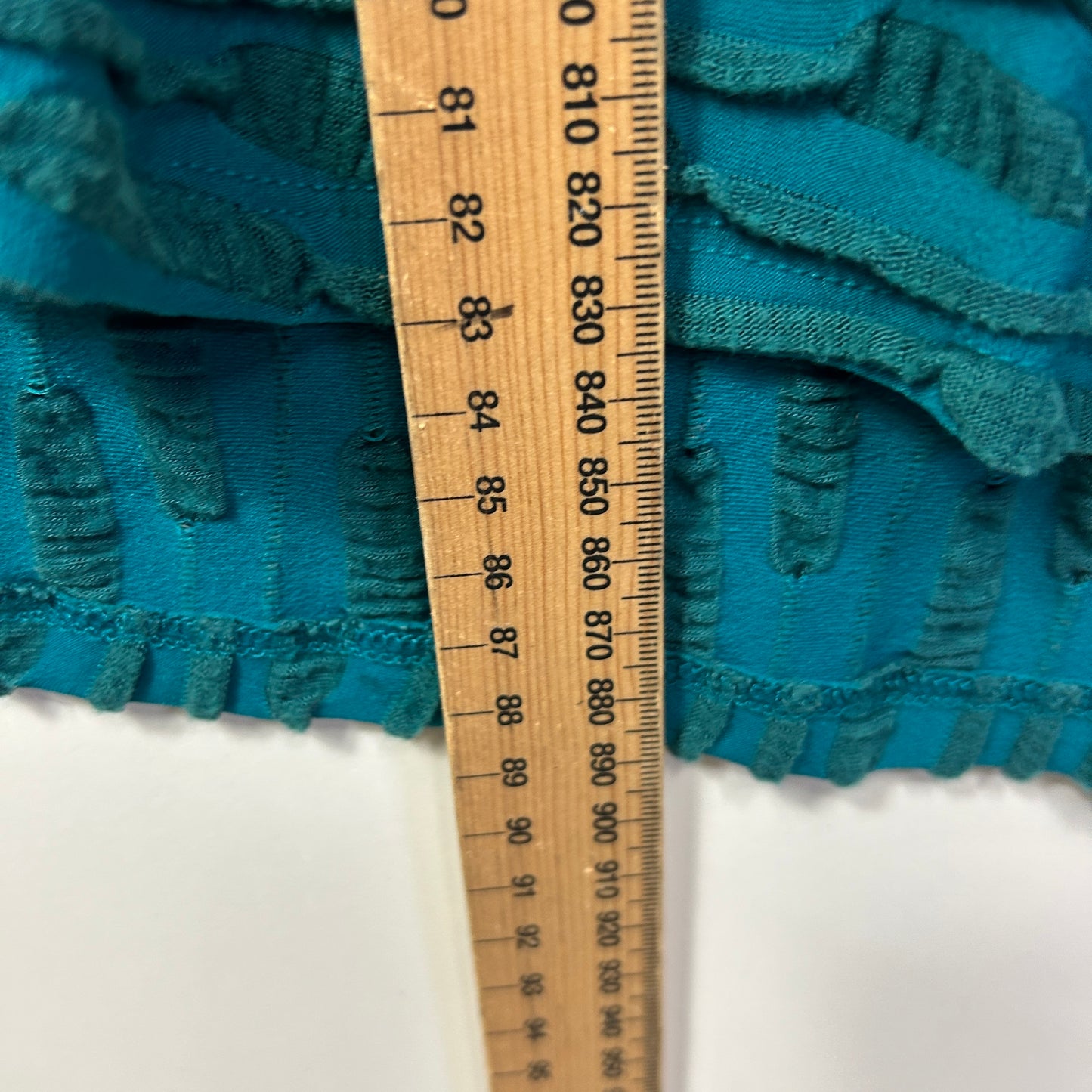 Taking Shape Top Size 16 Small Plus Teal Short Sleeve Textured