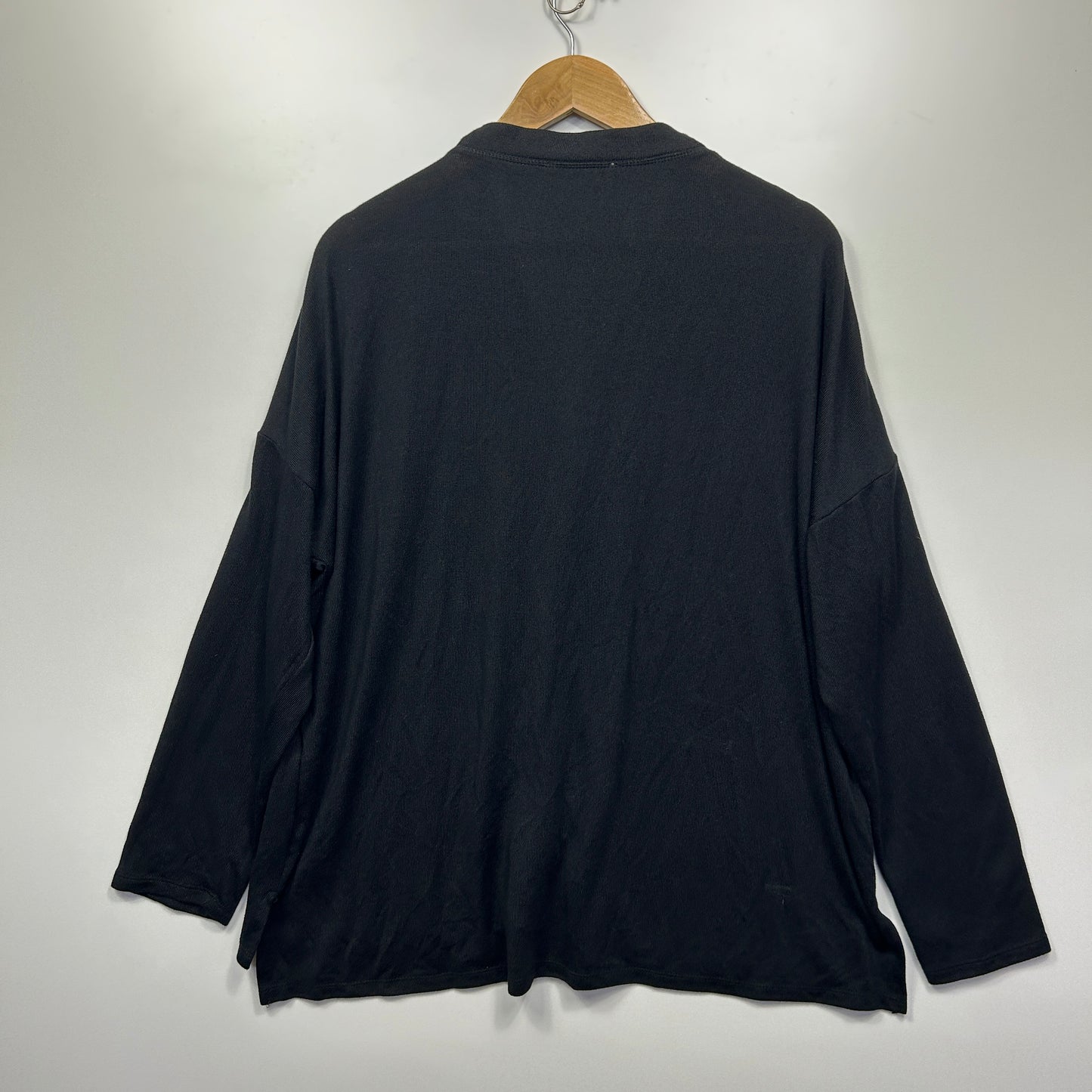 Katies Top Size 2XL Black Long Sleeve Button Up