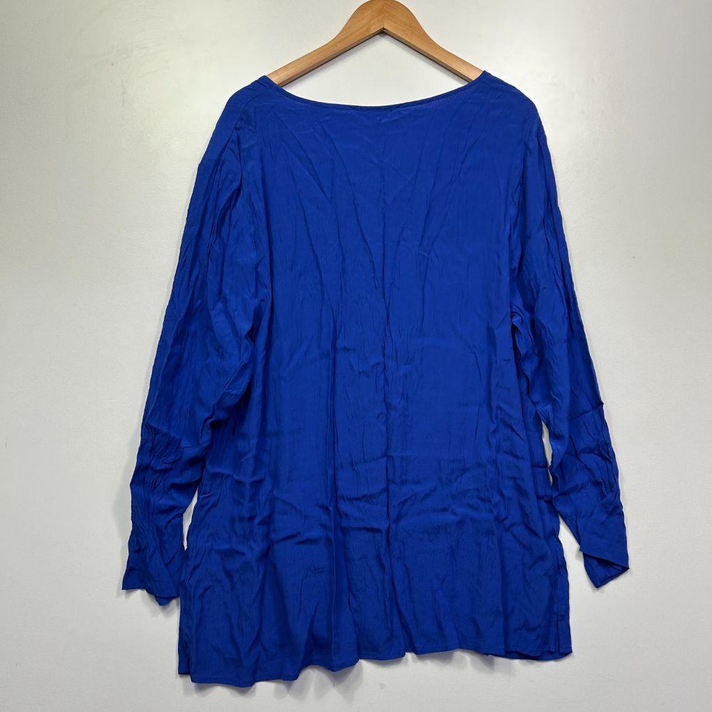 My Size Blue Long-Sleeve Top - Size 18/M