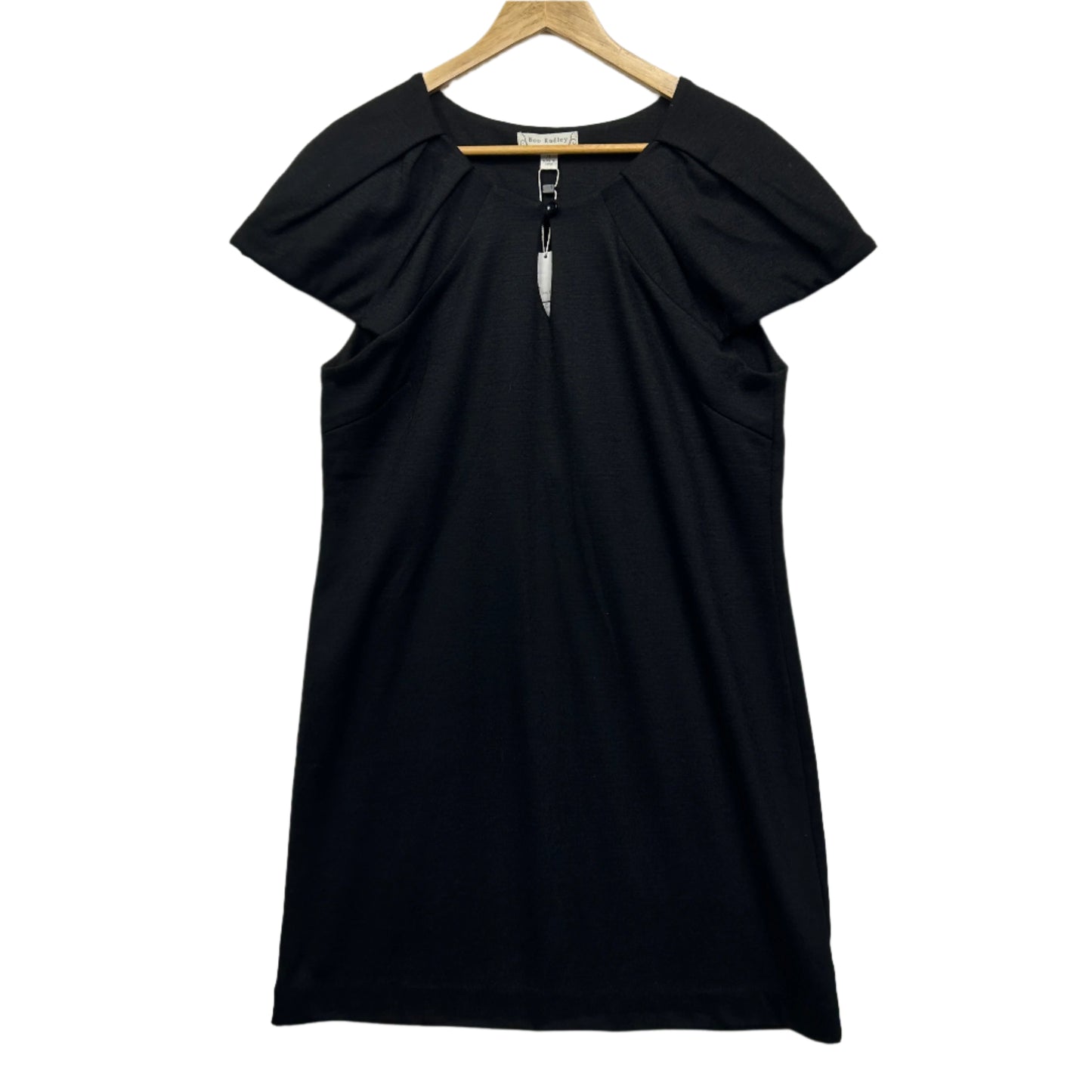 Boo Radley Dress Size 16 XL Black Short Cap Sleeve New