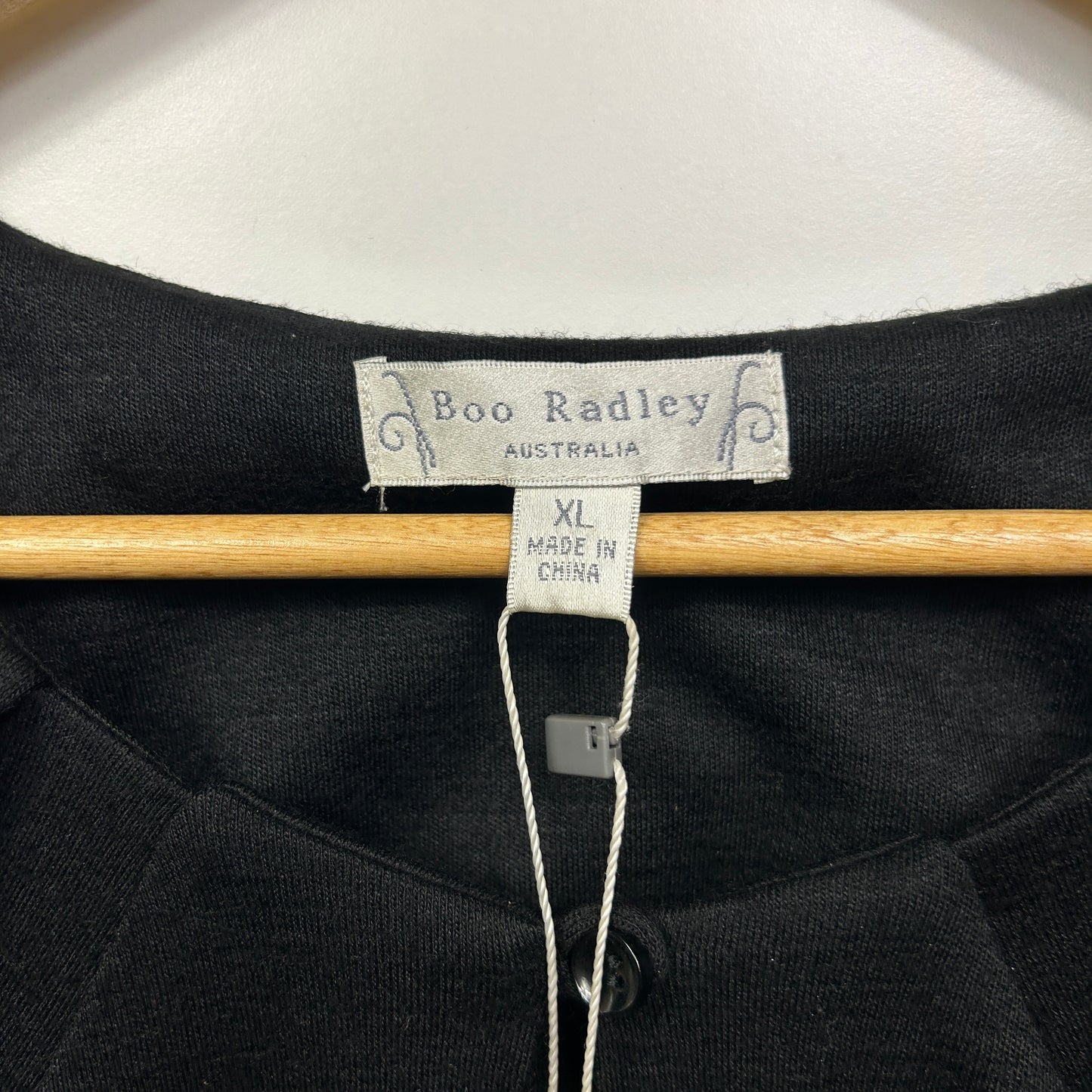 Boo Radley Dress Size 16 XL Black Short Cap Sleeve New
