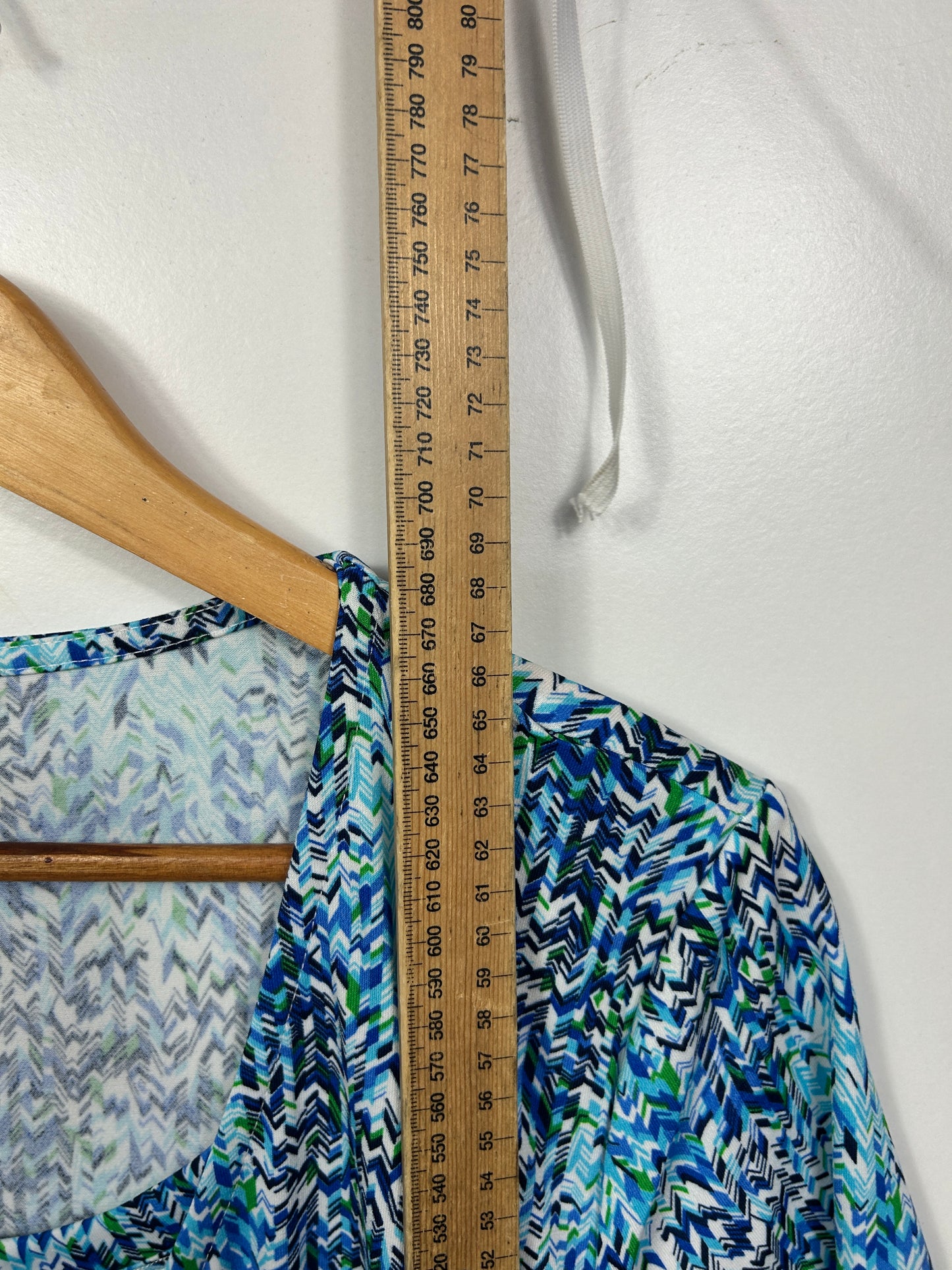Noni B Blue Multicoloured Print Top - Size L