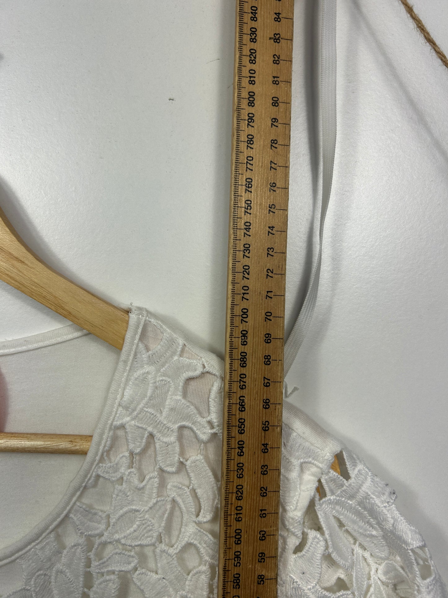 Millers White Top with Lace Sleeves - Size 20