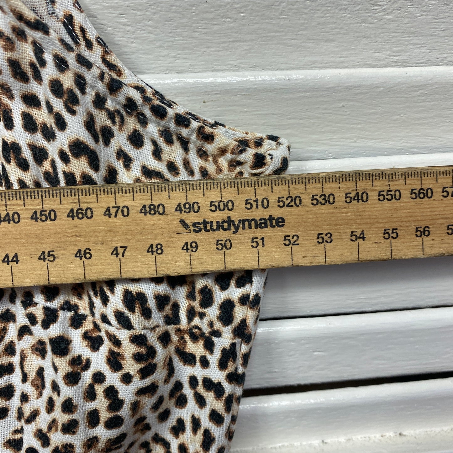 Katies Dress Size 16 Sleeveless Animal Print Linen Blend