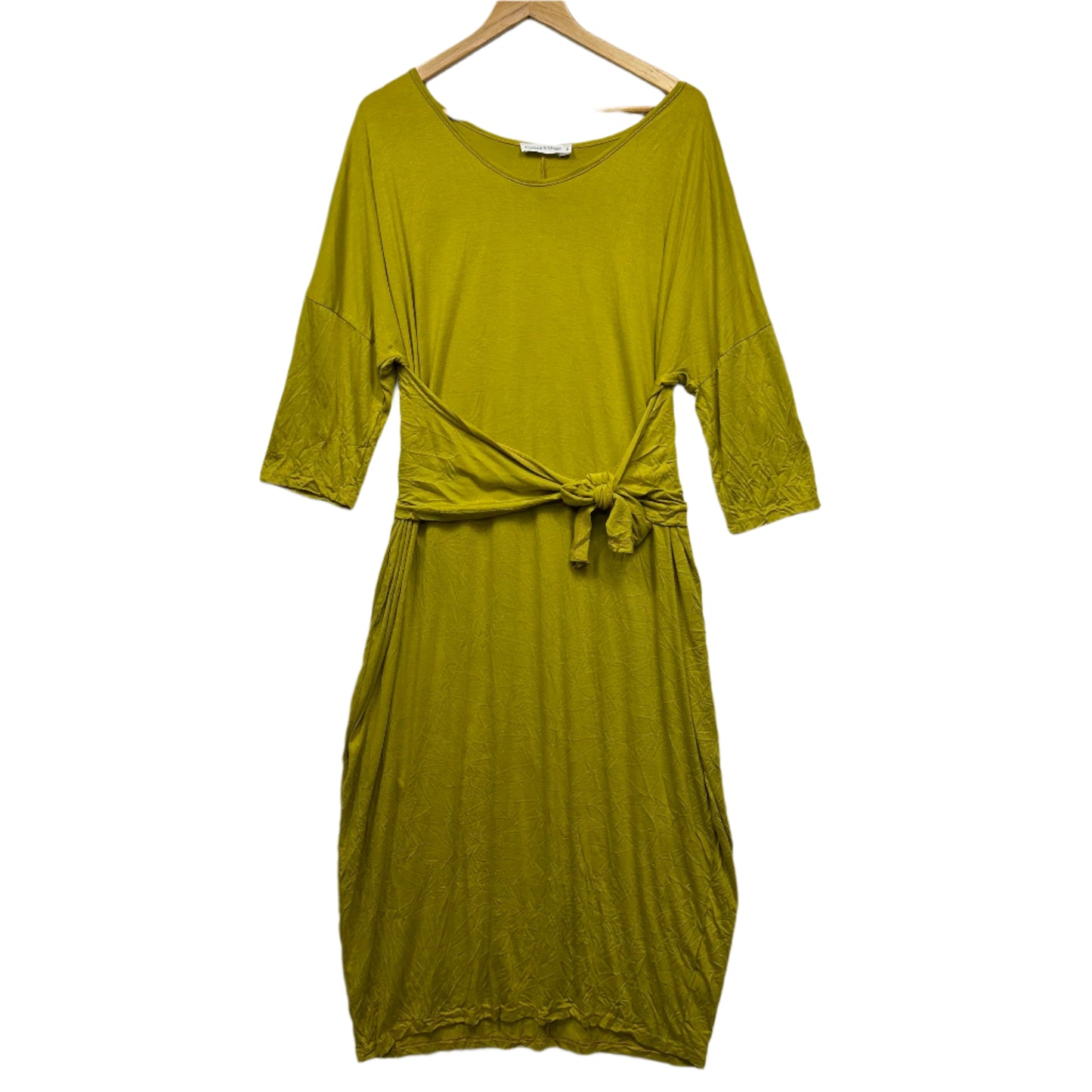 Cotton Village Dress Size Medium Large 12 14 Long Sleeve