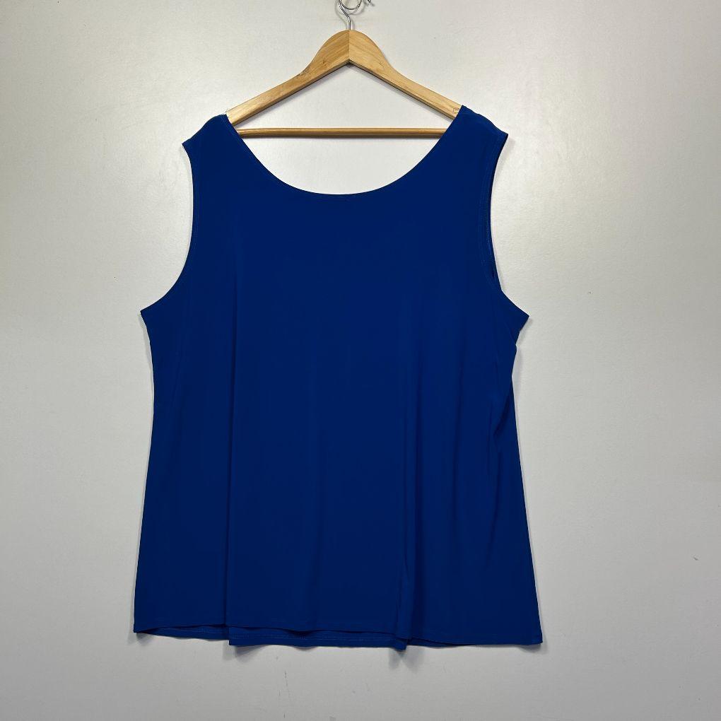 Eve Hunter Blue Sleeveless Top - Size 24