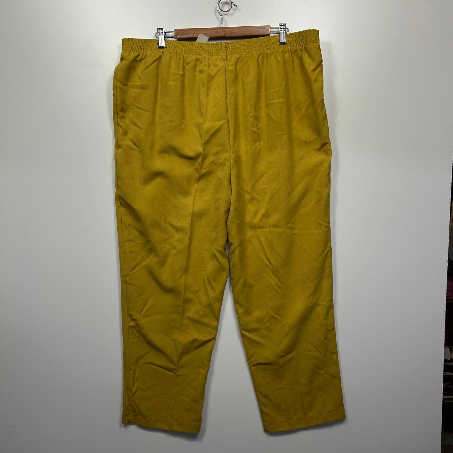 Millers Pants Size 20 Mustard Pockets Elastic Waist New