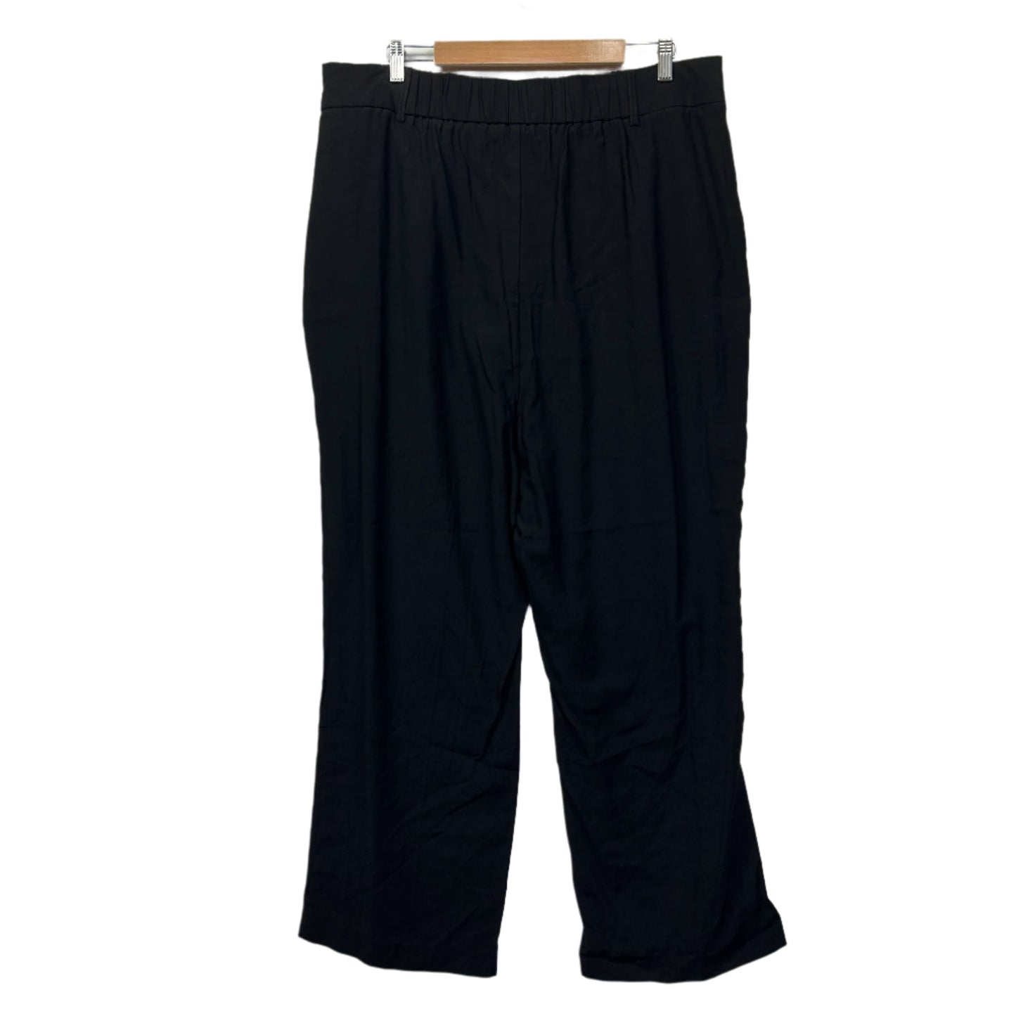 City Chic Pants Size 16 Small Plus Black Pockets Viscose Blend