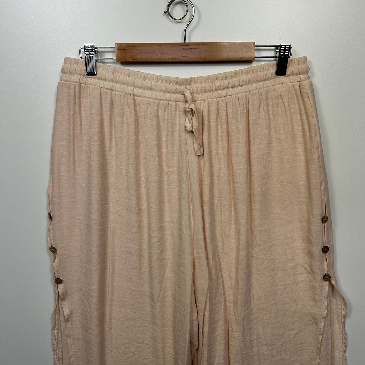 La Mode Plus Size 16 18 Cotton Blend Layered Drawstring Waist