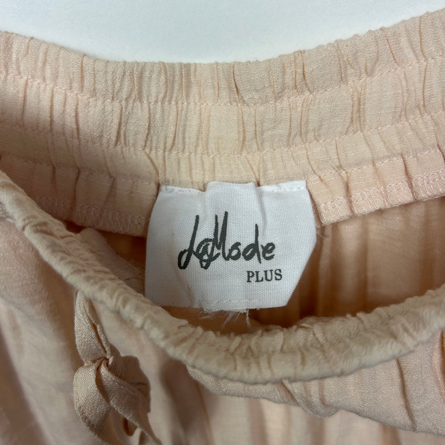 La Mode Plus Size 16 18 Cotton Blend Layered Drawstring Waist