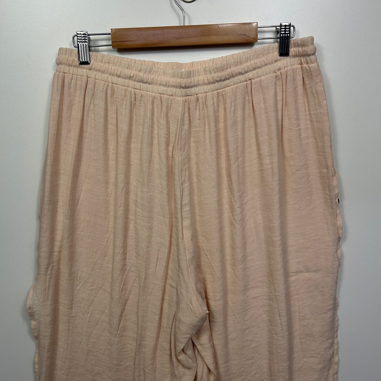 La Mode Plus Size 16 18 Cotton Blend Layered Drawstring Waist