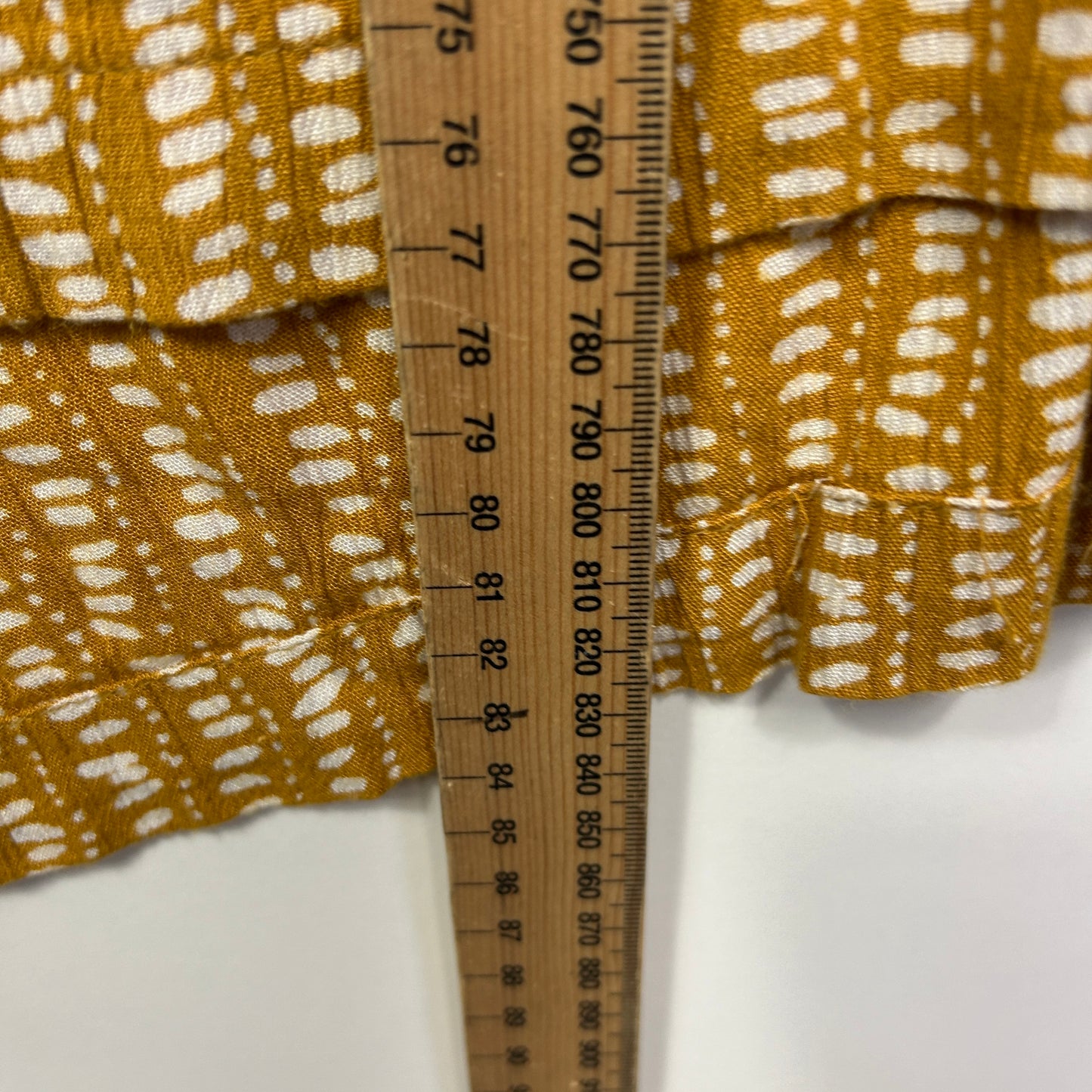 beme Cropped Pants Size 22 Mustard Pockets Viscose
