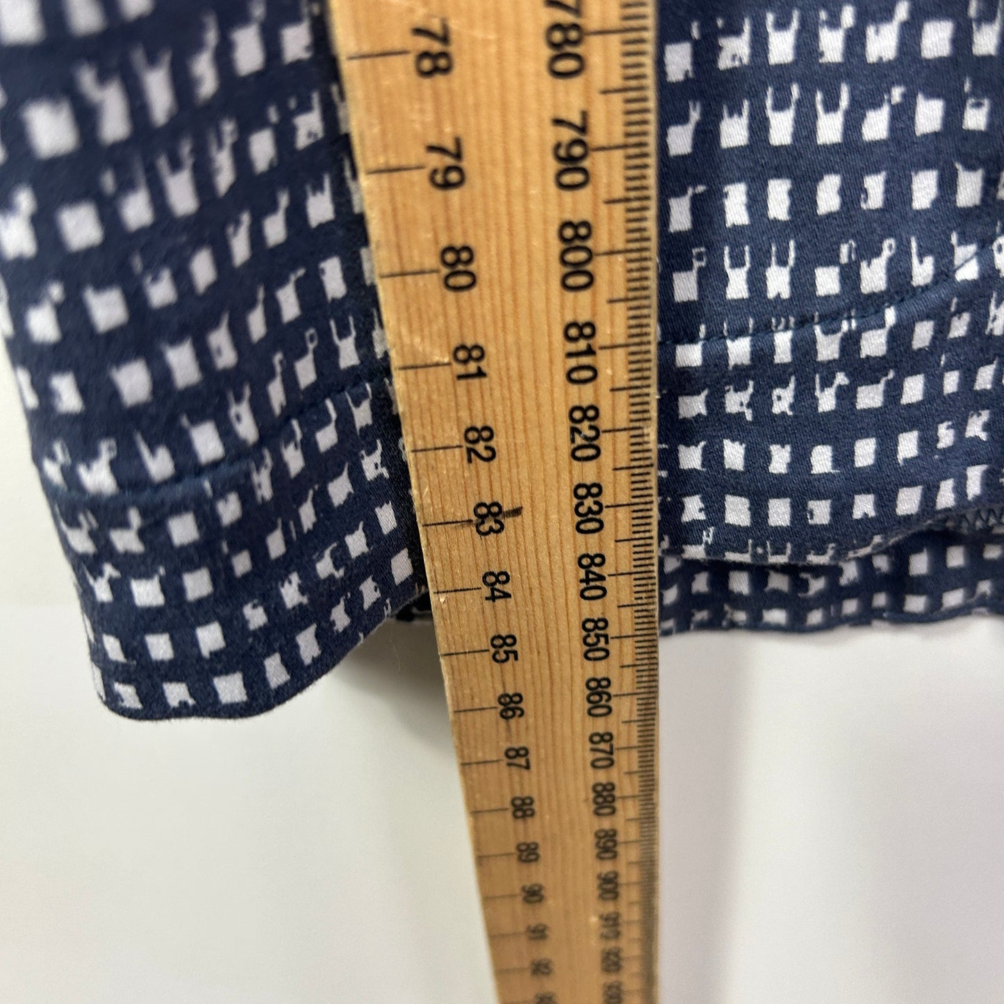 Taking Shape Cropped Pants Size 22 Petites Blue White Checked Pockets