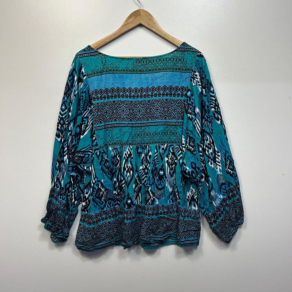 Orientique Teal Top - Size 20