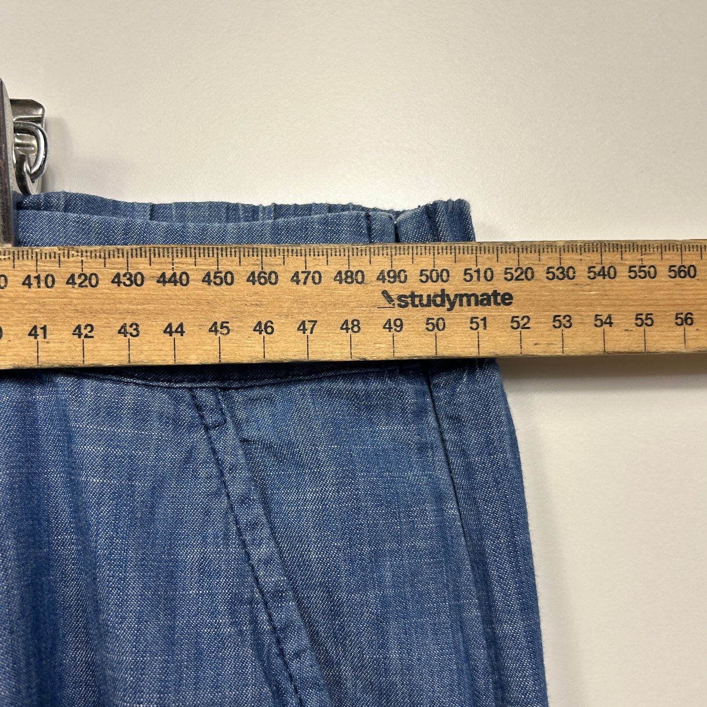 Wayward Fancies eShakti Pants Size 18 Pockets Chambray Blue