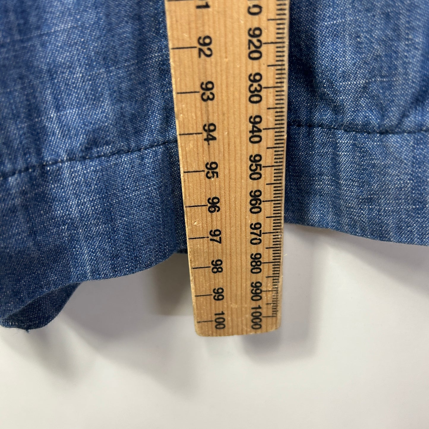 Wayward Fancies eShakti Pants Size 18 Pockets Chambray Blue