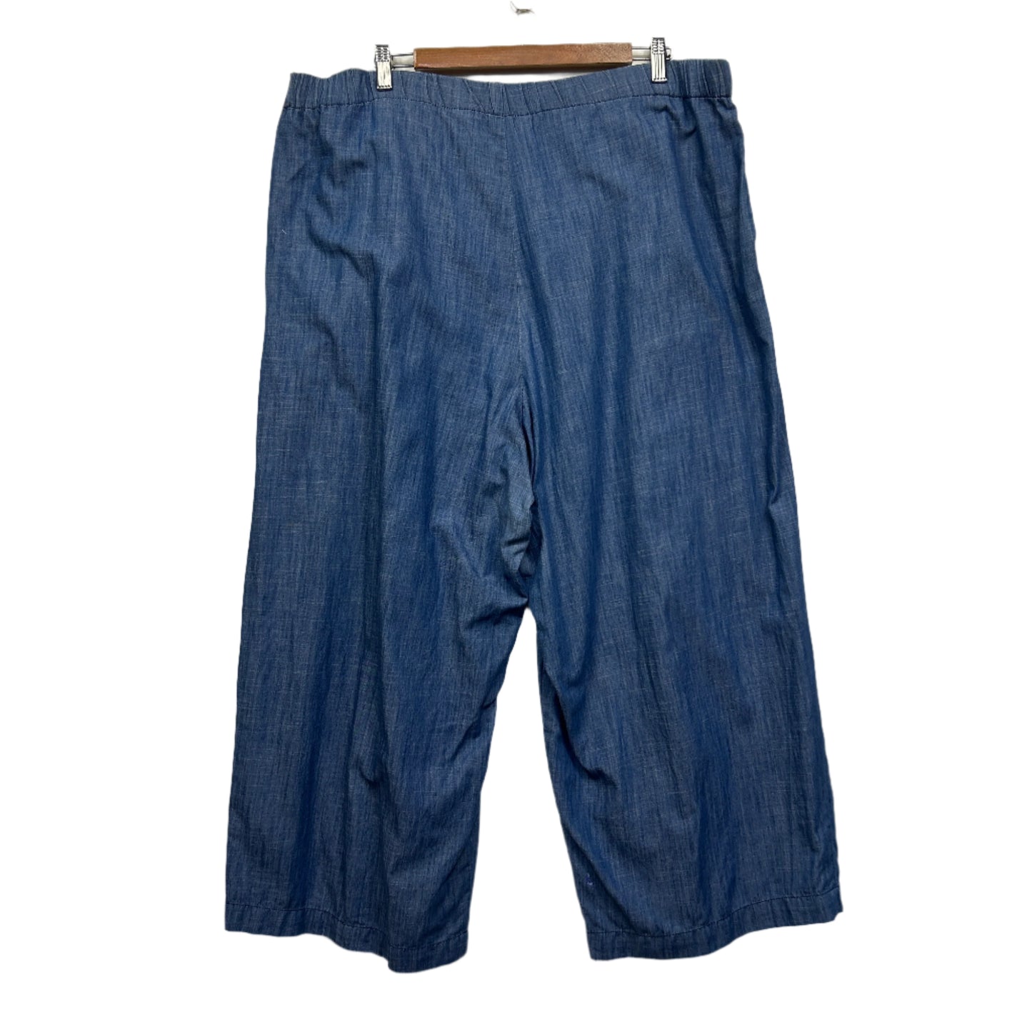 Wayward Fancies eShakti Pants Size 18 Pockets Chambray Blue