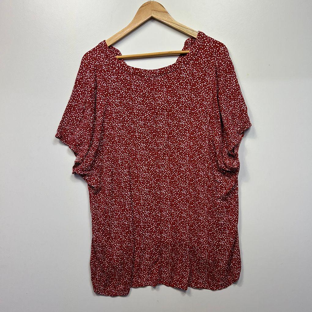 Belle Curve Red Top - Size 20