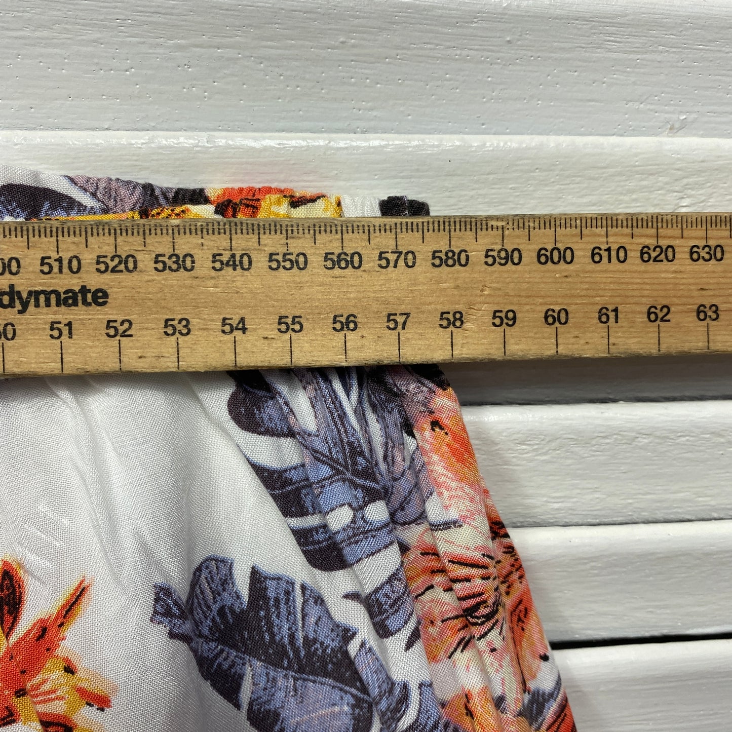 Autograph Top Size 16 White Off the Shoulder Floral Viscose
