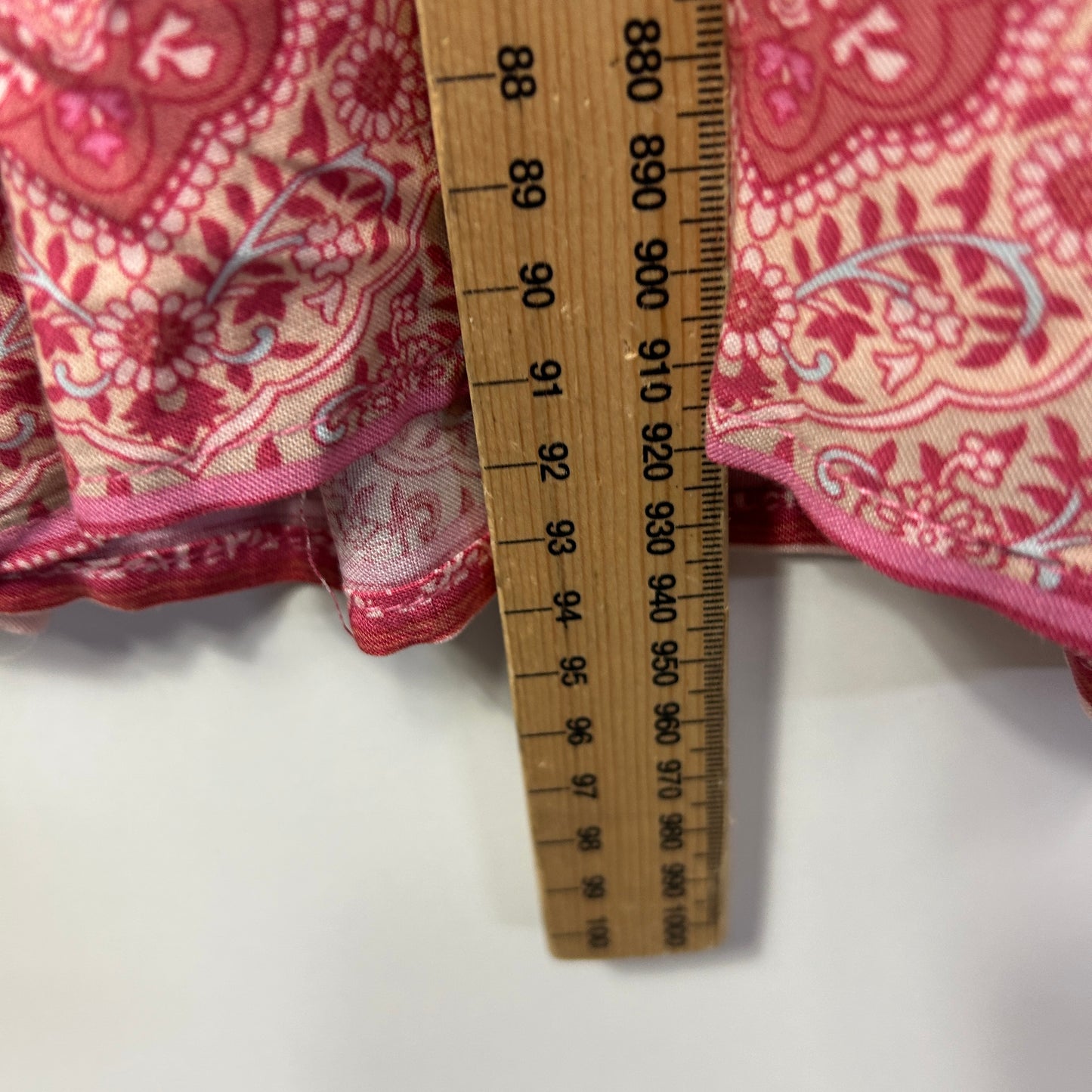 Vine Apparel Boho Dress Size 16 Pink Rayon Short Sleeve Pockets
