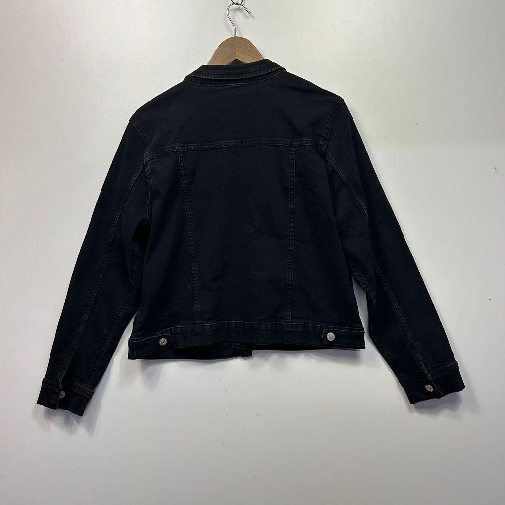 Katies Black Denim Jacket - Size 18