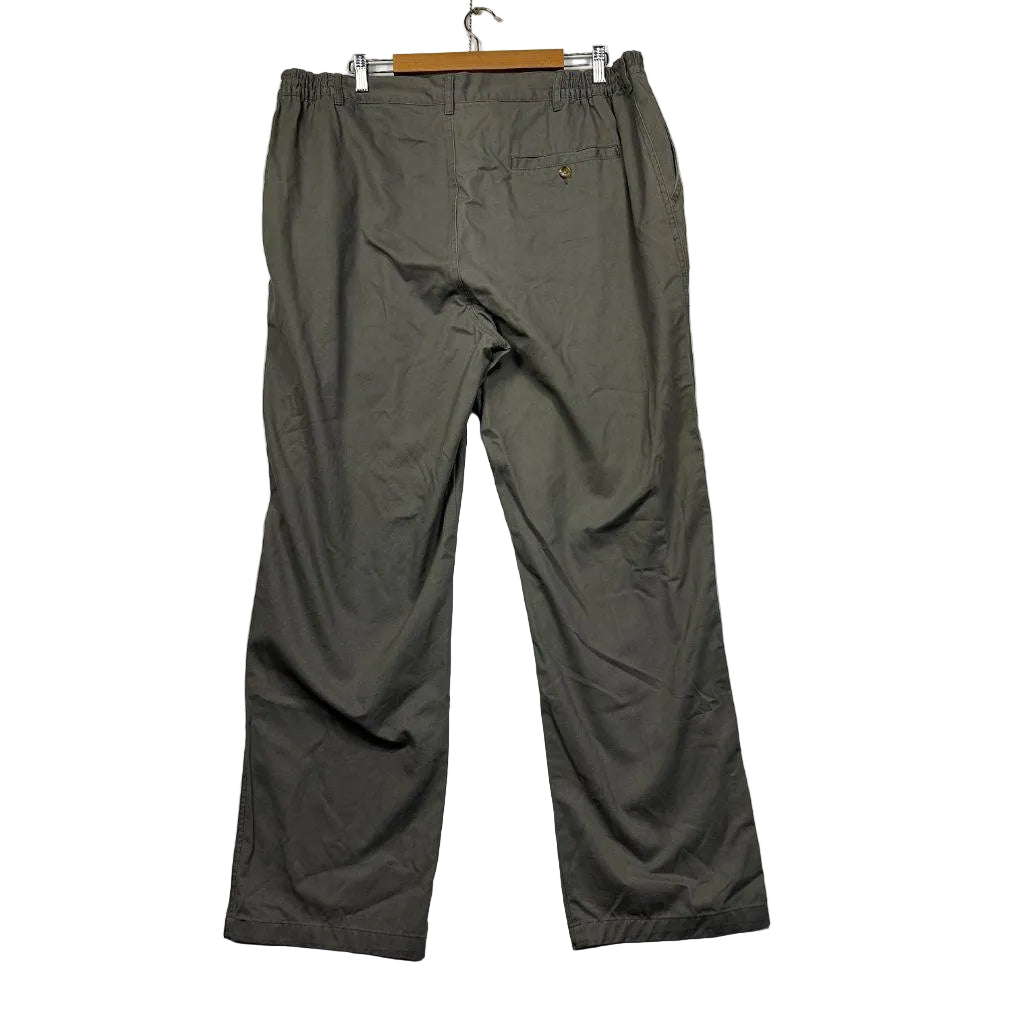 Cotton Traders Olive Cotton Chino Pants - Size 42