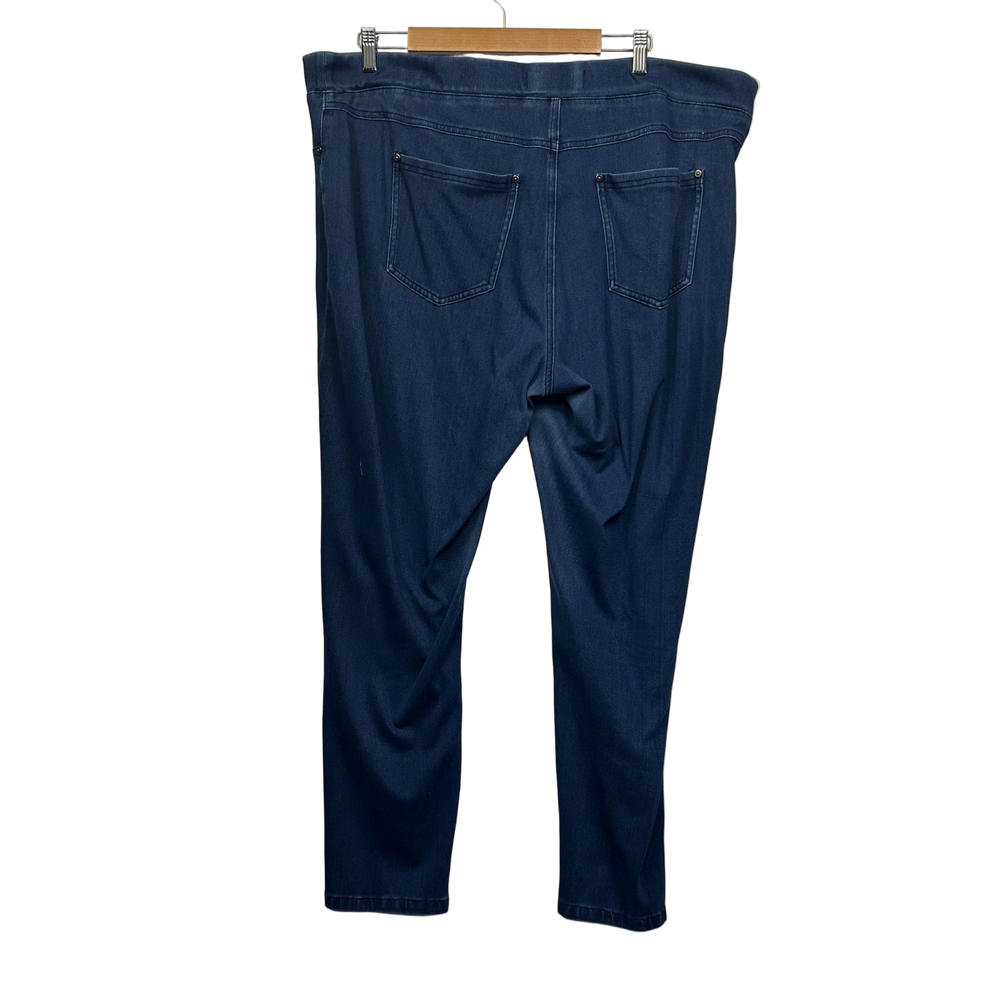 Virtuelle Denim Jegging Jeans Size 24 Plus Pull On Elastic Waist Blue