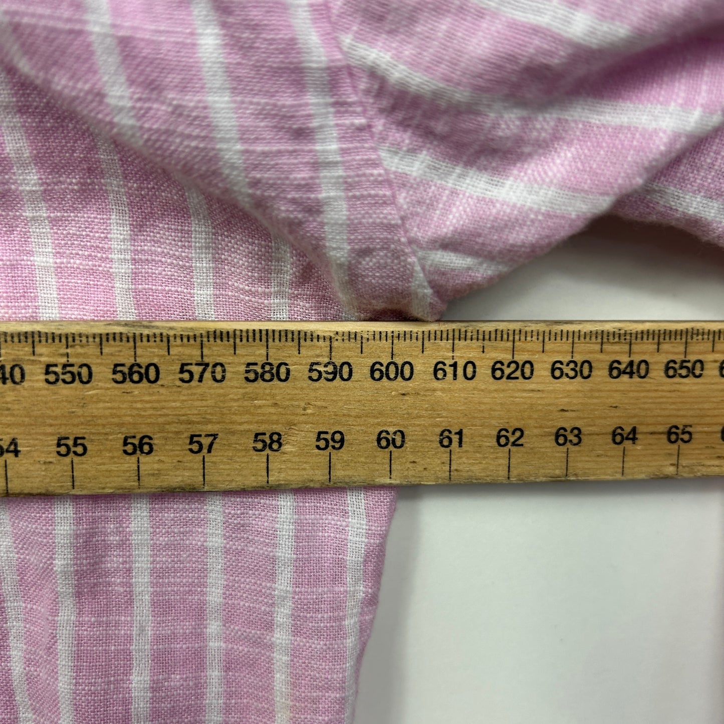 Anko Pink Striped Cotton Button-Up Roll Tab Sleeve Shirt - Size 18