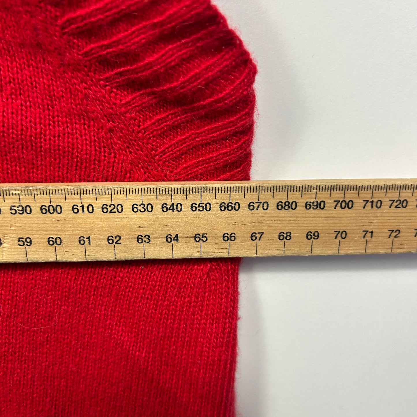 Sussan Knit Top Size 14 16 L XL Red Merino Wool Blend