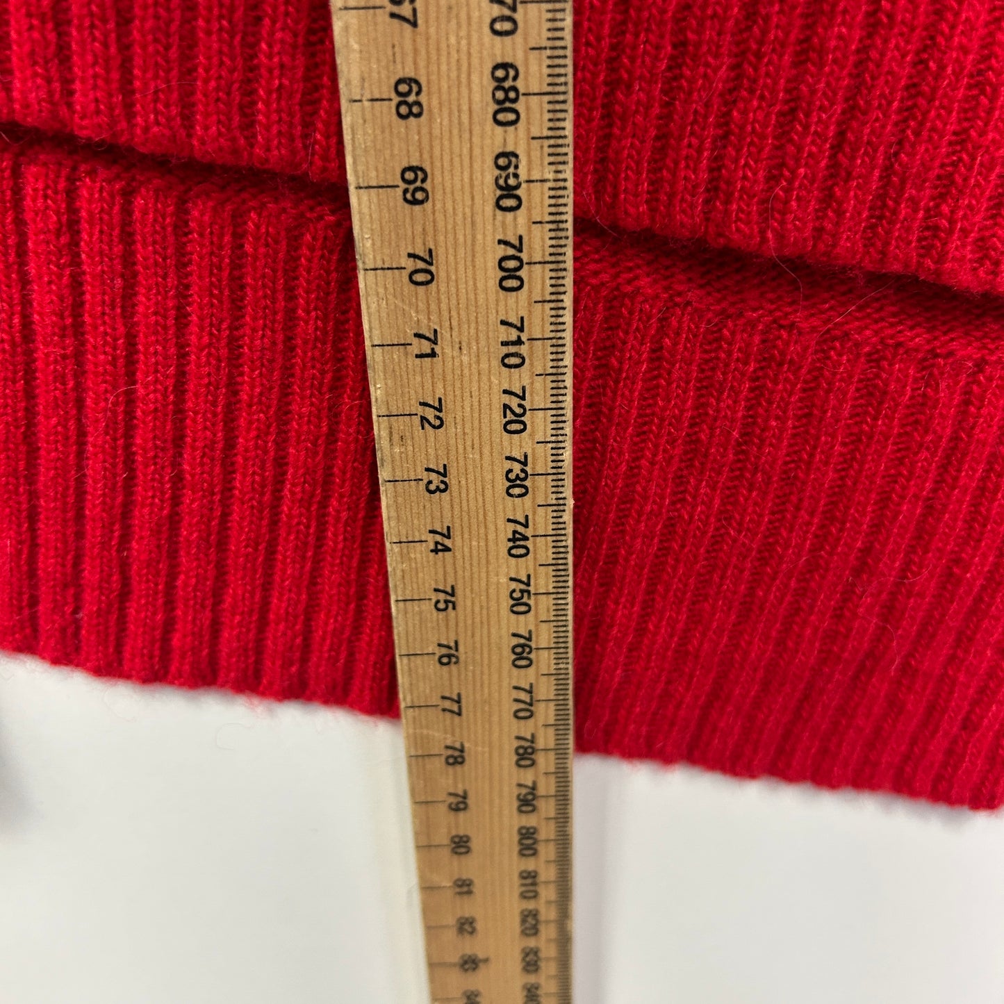 Sussan Knit Top Size 14 16 L XL Red Merino Wool Blend