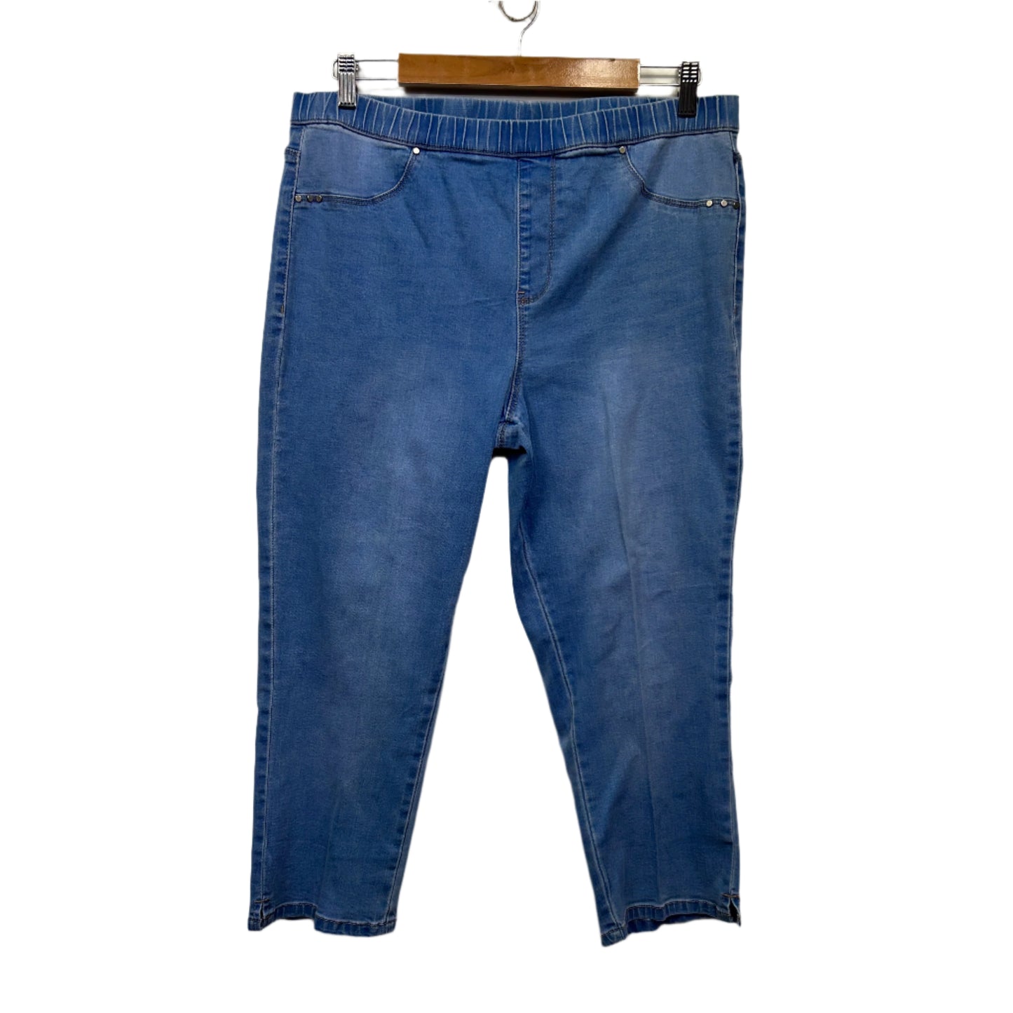 Rockmans Jeans Size 14 Blue Pull On