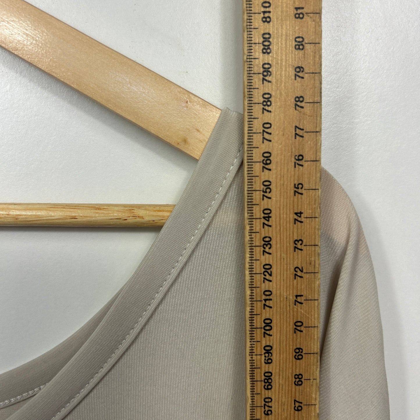 Charlie Brown Taupe Tunic Top - Size 14