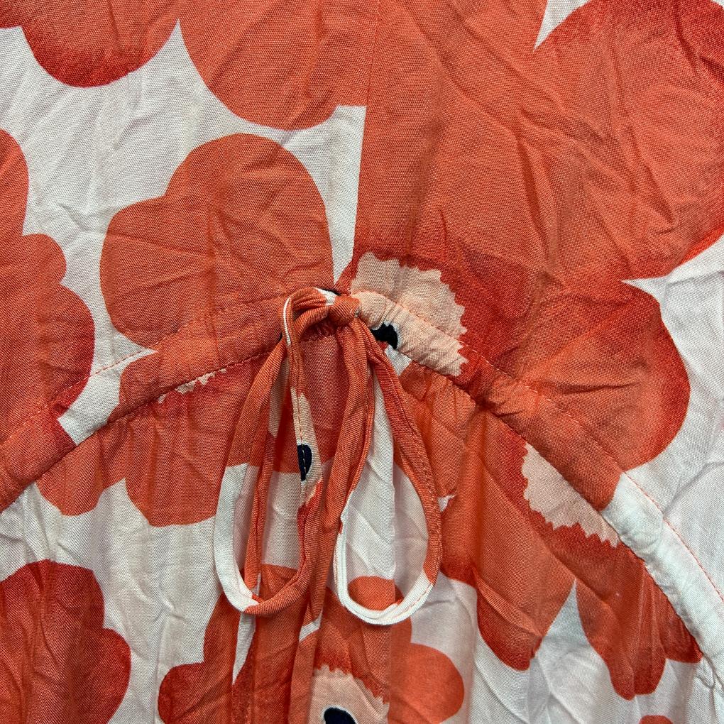 Bee Maddison Orange Floral Dress - Size 18