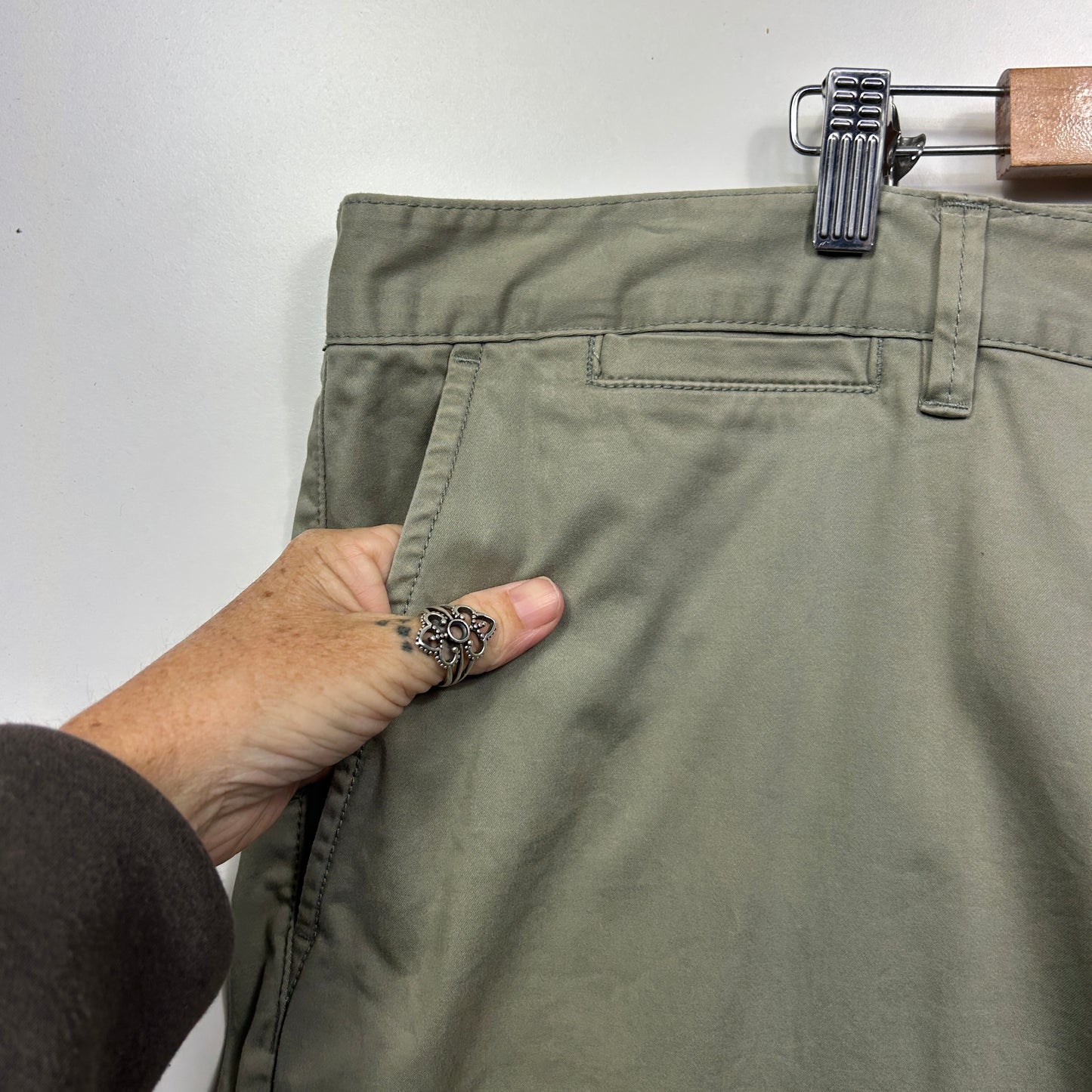 Johnny Bigg Pants Size 48 Green Pockets Cotton
