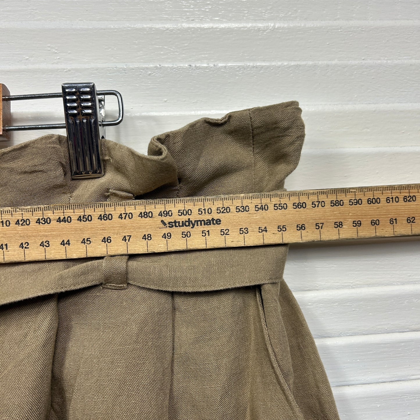 H&M Pants Size 3XL 18 20 Pockets Paperbag Linen Blend